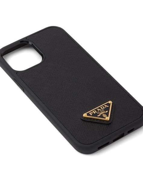 iphone 12 mini prada|Black Saffiano Cover For Iphone 12 Mini .